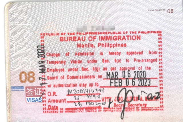 9G Work Visa Philippines from USA Requirements Guide